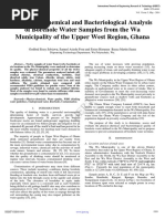 004 A Physico Chemical and Bacteriological Analysis of Borehole Water Samples F