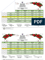 Ubihan High School Class Schedule Sy 2022 2023