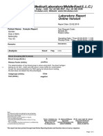 Sample Report Blood Group Sub