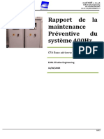 Le Rapport Final de Maintenance Préventive 400Hz 18 02 2023