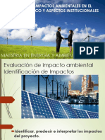 Identificación y Valoración Impacto Ambiental