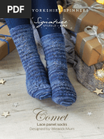 Wys Signature Sparkle 4ply Comet Lace Panel Socks Wys00030 fp0008