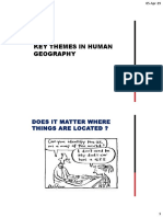 Key Themes in Human Geography (Part 1)