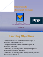 Introduction To Business Research Methods