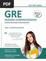 GRE Reading Comprehension - 2024 SAMPLE