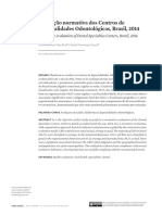 Avaliação Normativa Dos Centros de Especialidades Odontológicas, Brasil, 2014