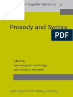 Prosody and Syntax Cross-Linguistic Perspectives (Usage-Based Linguistic Informatics) (Yuji Kawaguchi, Ivan Fonagy Etc.) (Z-Library)