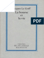 Jacques Le Goff, La Bourse Et La Vie (Hachette, 2014)