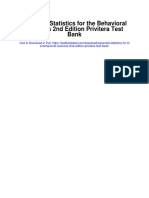 Essential Statistics For The Behavioral Sciences 2nd Edition Privitera Test Bank