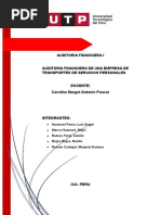 Una Auditoría Financiera de Un Servicio de Transporte Personal