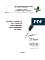 Normativa e Instructivo Trabajo de Grado