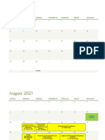 Calendar (Intake 2 - Product & Test Engineering)