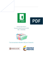 Portafolio Digital Educativo: Formación Continuada de Profesores ECDF Men - Uniquindio