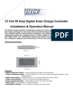 12 Volt 30 Amp Digital Solar Charge Controller Installation & Operation Manual