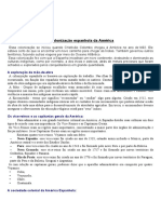 7º Ano - A Colonização Espanhola Da América Com Atividades GABARITO