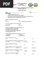 Math 7 Pre Test SY 23-24