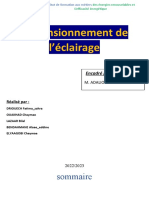 Rapport de L'éclairage