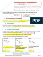 Chapitre 17 Aspects Énergétique Des Phénomènes Mécaniques