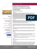 Embryo Development and Hatchery Practice in Poultry Production