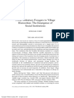 BAR - YOSEF, Ofer. 2001. From Sedentary Foragers To Village Hierarchies The Emergence of Social Institutions