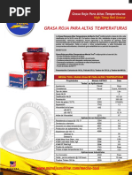 Grasa Roja para Altas Temperaturas Esp