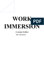 Work Immersion Module 2 1