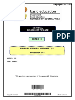 Physical Sciences P2 Grade 11 2014 Common Paper Eng