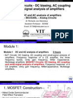 AE - 1.7 MOSFET Circuits - DC Biasing, AC Coupling and Small-Signal Analysis of Amplifiers