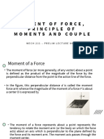 MECH 211 - Couples, Moment of Force