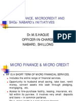 Micro Finance and Micro Credit SHGs