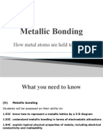 Year 10 - iGCSE - Topic 1 - Bonding - Metallic Bonding