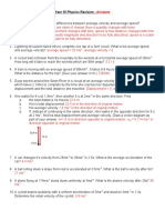 Physics Mid Topic Test Revision 2023 SOLUTIONS