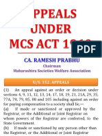 Appeals Under MCS Act 1960