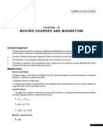 Moving Charges and Magnetism (Lecture Note)