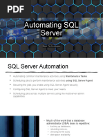 SQL Server Automation (Maintenance Plan)