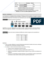 DS N°1 Physique - Chimie: Détaillés Et Le Nombre de Chiffres Significatifs Respecté