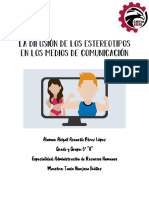 Estereotipos en Los Medios de Comunicación