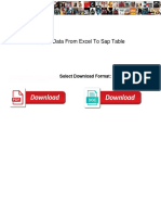 Import Data From Excel To Sap Table