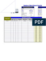 Selection of Main - Branch CB As Per NEC-210 (1.8.23)