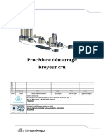 1520 - Procédure Démarrage Broyeur Cru