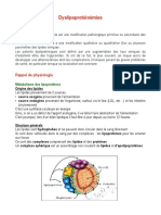 Dyslypoprotéinémies - Chapitre Nutrition - BTS 2 Epms