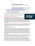 Pricing by Strategy - Hock MCQ