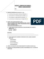 EVALUACIÓN T1 Derecho de Familia UPN