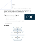 Flow Chart Exercises