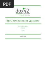 Dox42 For Finance and Operations Documentation EN