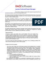 MAQ Software - Job Description - Associate Technical Project Manager