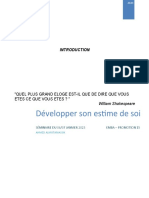 DEVELOPPER SON ESTIME DE SOI DOCUMENT Version 04.01.2023