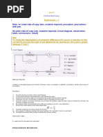 Class 10 Science PHYSICS PRACTICALS