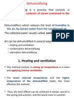 Dehumidification