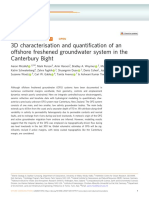 3D Characterisation and Quanti Fication of An Offshore Freshened Groundwater System in The Canterbury Bight